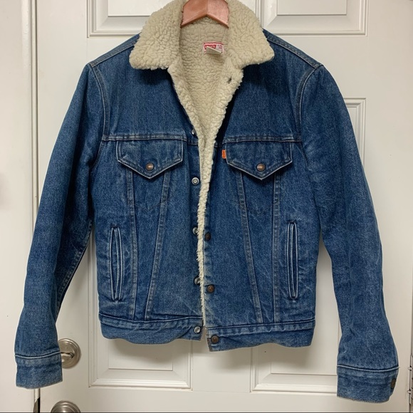 Levi's Other - Levi's Vintage Orange Tag Men's Denim Jacket With Sherpa Lining